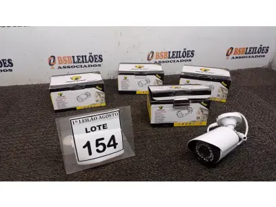 LOTE 154 - 04 CÂMERAS DE MONITORAMENTO AHD 1080P MARCA JORTAN. (NO ESTADO) ATENÇÃO! FAZER A VISITAÇÃO ANTES DE ARREMATAR, NÃO SABEMOS SE FUNCIONA, LEILÃO NÃO TEM GARANTIA E NEM DEVOLUÇÃO, SUJEITO A POSSÍVEIS AVARIAS VISÍVEIS/OCULTAS E/OU AUSÊNCIA DE COMPONENTES.