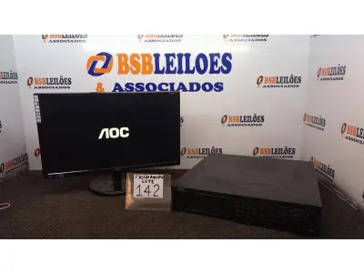 LOTE 142 - 01 MONITOR MARCA AOC E 01 DVR INTELBRAS VD 16M 480 16 CANAIS. (NO ESTADO) ATENÇÃO! FAZER A VISITAÇÃO ANTES DE ARREMATAR, NÃO SABEMOS SE FUNCIONA. LEILÃO NÃO TEM GARANTIA E NEM DEVOLUÇÃO, SUJEITO A POSSÍVEIS AVARIAS VISÍVEIS/OCULTAS E/OU AUSÊNCIA DE COMPONENTES.