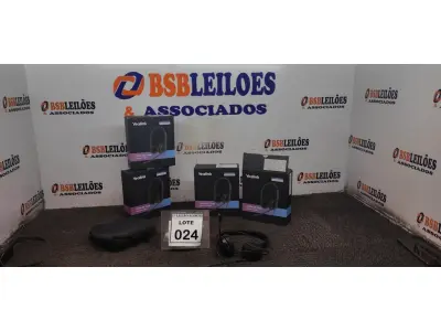LOTE 024 - 04 HEADSET COM MICROFONE MARCA YEALINK. (NO ESTADO) ATENÇÃO! FAZER A VISITAÇÃO ANTES DE ARREMATAR, NÃO SABEMOS SE FUNCIONA. LEILÃO NÃO TEM GARANTIA E NEM DEVOLUÇÃO, SUJEITO A POSSÍVEIS AVARIAS VISÍVEIS/OCULTAS E/OU AUSÊNCIA DE COMPONENTES.