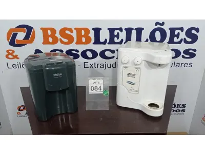 LOTE 084 - 02 PURIFICADORES DE ÁGUA SENDO 01 MARCA PHILCO E 01 MARCA SOFT. (NO ESTADO) ATENÇÃO! FAZER A VISITAÇÃO ANTES DE ARREMATAR, NÃO SABEMOS SE FUNCIONA. LEILÃO NÃO TEM GARANTIA E NEM DEVOLUÇÃO, SUJEITO A POSSÍVEIS AVARIAS VISÍVEIS/OCULTAS E/OU AUSÊNCIA DE COMPONENTES.