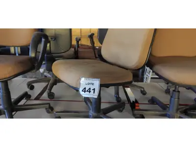 LOTE 441 - 01 CADEIRA DE ESCRITÓRIO COM RODINHAS. (NO ESTADO) ATENÇÃO! FAZER A VISITAÇÃO ANTES DE ARREMATAR, NÃO SABEMOS SE FUNCIONA. LEILÃO NÃO TEM GARANTIA E NEM DEVOLUÇÃO, SUJEITO A POSSÍVEIS AVARIAS VISÍVEIS/OCULTAS E/OU AUSÊNCIA DE COMPONENTES.