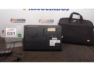 LOTE 031 - 01 NOTEBOOK COM FONTE E BOLSA MARCA POSITIVO. (NO ESTADO) ATENÇÃO! FAZER A VISITAÇÃO ANTES DE ARREMATAR, NÃO SABEMOS SE FUNCIONA, LEILÃO NÃO TEM GARANTIA E NEM DEVOLUÇÃO, SUJEITO A POSSÍVEIS AVARIAS VISÍVEIS/OCULTAS E/OU AUSÊNCIA DE COMPONENTES.