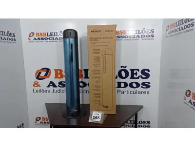 LOTE 265 - 01 DISPENSER PARA ÁLCOOL EM GEL COM PEDAL EM INOX MARCA BRINOX (NOVO). (NO ESTADO) ATENÇÃO! FAZER A VISITAÇÃO ANTES DE ARREMATAR, NÃO SABEMOS SE FUNCIONA. LEILÃO NÃO TEM GARANTIA E NEM DEVOLUÇÃO, SUJEITO A POSSÍVEIS AVARIAS VISÍVEIS/OCULTAS E/OU AUSÊNCIA DE COMPONENTES.