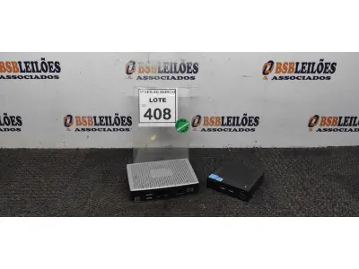 LOTE 408 - 01 MINI PC HP E 01 WYSE 3040 DELL. (NO ESTADO) ATENÇÃO! FAZER A VISITAÇÃO ANTES DE ARREMATAR, NÃO SABEMOS SE FUNCIONA, LEILÃO NÃO TEM GARANTIA E NEM DEVOLUÇÃO, SUJEITO A POSSÍVEIS AVARIAS VISÍVEIS/OCULTAS E/OU AUSÊNCIA DE COMPONENTES.
