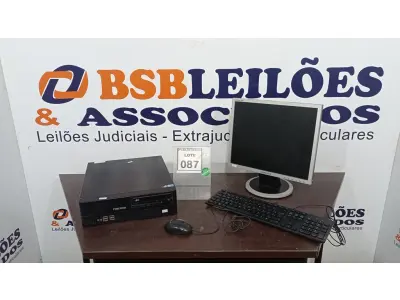 LOTE 087 - 01 COMPUTADOR. (NO ESTADO) ATENÇÃO! FAZER A VISITAÇÃO ANTES DE ARREMATAR, NÃO SABEMOS SE FUNCIONA, LEILÃO NÃO TEM GARANTIA E NEM DEVOLUÇÃO, SUJEITO A POSSÍVEIS AVARIAS VISÍVEIS/OCULTAS E/OU AUSÊNCIA DE COMPONENTES.