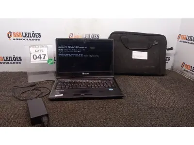 LOTE 047 - 01 NOTEBOOK COM FONTE E BOLSA MARCA ITAUTEC. (NO ESTADO) ATENÇÃO! FAZER A VISITAÇÃO ANTES DE ARREMATAR, NÃO SABEMOS SE FUNCIONA, LEILÃO NÃO TEM GARANTIA E NEM DEVOLUÇÃO, SUJEITO A POSSÍVEIS AVARIAS VISÍVEIS/OCULTAS E/OU AUSÊNCIA DE COMPONENTES.