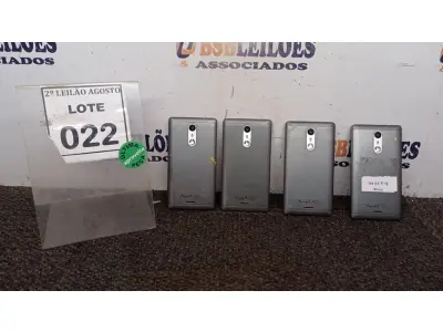 LOTE 022 - 04 CELULARE MARCA POSITIVO. (NO ESTADO) ATENÇÃO! FAZER A VISITAÇÃO ANTES DE ARREMATAR, NÃO SABEMOS SE FUNCIONA, LEILÃO NÃO TEM GARANTIA E NEM DEVOLUÇÃO, SUJEITO A POSSÍVEIS AVARIAS VISÍVEIS/OCULTAS E/OU AUSÊNCIA DE COMPONENTES.