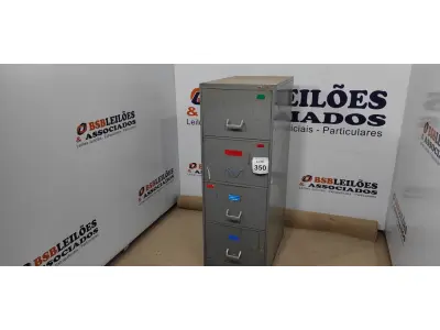 LOTE 350 - 01 ARQUIVO DE AÇO COM 04 GAVETAS. (NO ESTADO) ATENÇÃO! FAZER A VISITAÇÃO ANTES DE ARREMATAR, NÃO SABEMOS SE FUNCIONA, LEILÃO NÃO TEM GARANTIA E NEM DEVOLUÇÃO, SUJEITO A POSSÍVEIS AVARIAS VISÍVEIS/OCULTAS E/OU AUSÊNCIA DE COMPONENTES.