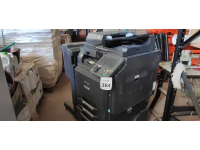 LOTE 364 - 01 COPIADORA TASKALFA 4501I MARCA KYOCERA. (NO ESTADO) ATENÇÃO! FAZER A VISITAÇÃO ANTES DE ARREMATAR, NÃO SABEMOS SE FUNCIONA. LEILÃO NÃO TEM GARANTIA E NEM DEVOLUÇÃO, SUJEITO A POSSÍVEIS AVARIAS VISÍVEIS/OCULTAS E/OU AUSÊNCIA DE COMPONENTES.