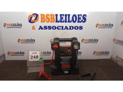 LOTE 248 - 01 AUXILIADOR DE PARTIDA 12V 500 MARCA BLACK & DECKER. (NO ESTADO) ATENÇÃO! FAZER A VISITAÇÃO ANTES DE ARREMATAR, NÃO SABEMOS SE FUNCIONA, LEILÃO NÃO TEM GARANTIA E NEM DEVOLUÇÃO, SUJEITO A POSSÍVEIS AVARIAS VISÍVEIS/OCULTAS E/OU AUSÊNCIA DE COMPONENTES.