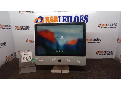 LOTE 063 - 01 IMAC  APPLE. (NO ESTADO) ATENÇÃO! FAZER A VISITAÇÃO ANTES DE ARREMATAR, NÃO SABEMOS SE FUNCIONA, LEILÃO NÃO TEM GARANTIA E NEM DEVOLUÇÃO, SUJEITO A POSSÍVEIS AVARIAS VISÍVEIS/OCULTAS E/OU AUSÊNCIA DE COMPONENTES.
