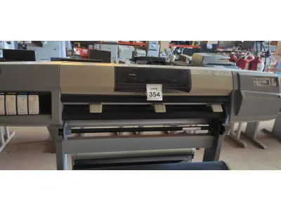 LOTE 354 - 01 IMPRESSORA PLOTTER DESINGJET 5000PS MARCA HP. (NO ESTADO) ATENÇÃO! FAZER A VISITAÇÃO ANTES DE ARREMATAR, NÃO SABEMOS SE FUNCIONA. LEILÃO NÃO TEM GARANTIA E NEM DEVOLUÇÃO, SUJEITO A POSSÍVEIS AVARIAS VISÍVEIS/OCULTAS E/OU AUSÊNCIA DE COMPONENTES.