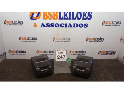 LOTE 247 - 02 IMPRESSORAS DE ETIQUETAS MARCA DIEBOLD. (NO ESTADO) ATENÇÃO! FAZER A VISITAÇÃO ANTES DE ARREMATAR, NÃO SABEMOS SE FUNCIONA, LEILÃO NÃO TEM GARANTIA E NEM DEVOLUÇÃO, SUJEITO A POSSÍVEIS AVARIAS VISÍVEIS/OCULTAS E/OU AUSÊNCIA DE COMPONENTES.