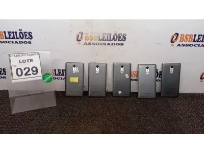 LOTE 029 - 05 CELULARES MARCA POSITIVO. (NO ESTADO) ATENÇÃO! FAZER A VISITAÇÃO ANTES DE ARREMATAR, NÃO SABEMOS SE FUNCIONA, LEILÃO NÃO TEM GARANTIA E NEM DEVOLUÇÃO, SUJEITO A POSSÍVEIS AVARIAS VISÍVEIS/OCULTAS E/OU AUSÊNCIA DE COMPONENTES.