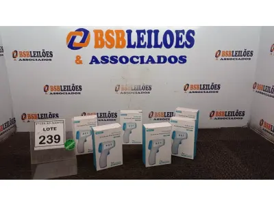 LOTE 239 - 06 TERMÔMETROS INFRAVERMELHO. (NO ESTADO) ATENÇÃO! FAZER A VISITAÇÃO ANTES DE ARREMATAR, NÃO SABEMOS SE FUNCIONA, LEILÃO NÃO TEM GARANTIA E NEM DEVOLUÇÃO, SUJEITO A POSSÍVEIS AVARIAS VISÍVEIS/OCULTAS E/OU AUSÊNCIA DE COMPONENTES.