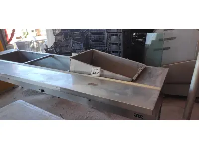 LOTE 447 - 01 BANHO MARIA EM INOX CUBAS (INCOMPLETAS). (NO ESTADO) ATENÇÃO! FAZER A VISITAÇÃO ANTES DE ARREMATAR, NÃO SABEMOS SE FUNCIONA. LEILÃO NÃO TEM GARANTIA E NEM DEVOLUÇÃO, SUJEITO A POSSÍVEIS AVARIAS VISÍVEIS/OCULTAS E/OU AUSÊNCIA DE COMPONENTES.