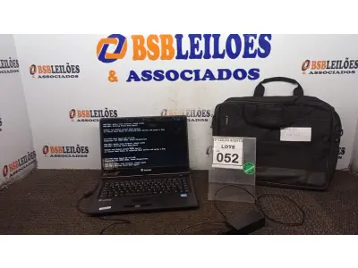 LOTE 052 - 01 NOTEBOOK COM FONTE E BOLSA MARCA ITAUTEC. (NO ESTADO) ATENÇÃO! FAZER A VISITAÇÃO ANTES DE ARREMATAR, NÃO SABEMOS SE FUNCIONA, LEILÃO NÃO TEM GARANTIA E NEM DEVOLUÇÃO, SUJEITO A POSSÍVEIS AVARIAS VISÍVEIS/OCULTAS E/OU AUSÊNCIA DE COMPONENTES.
