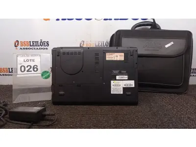 LOTE 026 - 01 NOTEBOOK COM FONTE E BOLSA MARCA POSITIVO. (NO ESTADO) ATENÇÃO! FAZER A VISITAÇÃO ANTES DE ARREMATAR, NÃO SABEMOS SE FUNCIONA, LEILÃO NÃO TEM GARANTIA E NEM DEVOLUÇÃO, SUJEITO A POSSÍVEIS AVARIAS VISÍVEIS/OCULTAS E/OU AUSÊNCIA DE COMPONENTES.