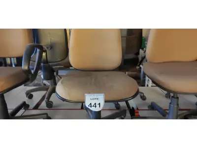 LOTE 441 - 01 CADEIRA DE ESCRITÓRIO COM RODINHAS. (NO ESTADO) ATENÇÃO! FAZER A VISITAÇÃO ANTES DE ARREMATAR, NÃO SABEMOS SE FUNCIONA. LEILÃO NÃO TEM GARANTIA E NEM DEVOLUÇÃO, SUJEITO A POSSÍVEIS AVARIAS VISÍVEIS/OCULTAS E/OU AUSÊNCIA DE COMPONENTES.