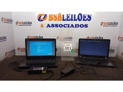LOTE 051 - 01 NOTEBOOK MARCA DELL COM FONTE SEM BATERIA E 01 NOTEBOOK MARCA HP COM FONTE. (NO ESTADO) ATENÇÃO! FAZER A VISITAÇÃO ANTES DE ARREMATAR, NÃO SABEMOS SE FUNCIONA, LEILÃO NÃO TEM GARANTIA E NEM DEVOLUÇÃO, SUJEITO A POSSÍVEIS AVARIAS VISÍVEIS/OCULTAS E/OU AUSÊNCIA DE COMPONENTES.