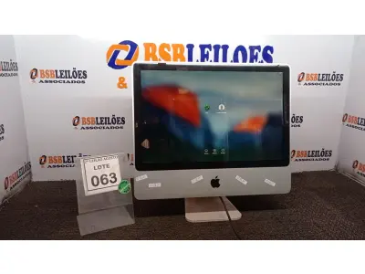 LOTE 063 - 01 IMAC  APPLE. (NO ESTADO) ATENÇÃO! FAZER A VISITAÇÃO ANTES DE ARREMATAR, NÃO SABEMOS SE FUNCIONA, LEILÃO NÃO TEM GARANTIA E NEM DEVOLUÇÃO, SUJEITO A POSSÍVEIS AVARIAS VISÍVEIS/OCULTAS E/OU AUSÊNCIA DE COMPONENTES.