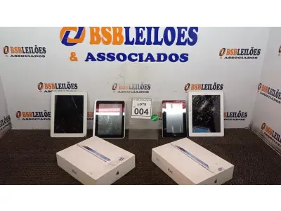 LOTE 004 - 0 IPAD’S E 02 TABLETS DE MARCAS VARIADAS. (NO ESTADO) ATENÇÃO! FAZER A VISITAÇÃO ANTES DE ARREMATAR, NÃO SABEMOS SE FUNCIONA, LEILÃO NÃO TEM GARANTIA E NEM DEVOLUÇÃO, SUJEITO A POSSÍVEIS AVARIAS VISÍVEIS/OCULTAS E/OU AUSÊNCIA DE COMPONENTES.