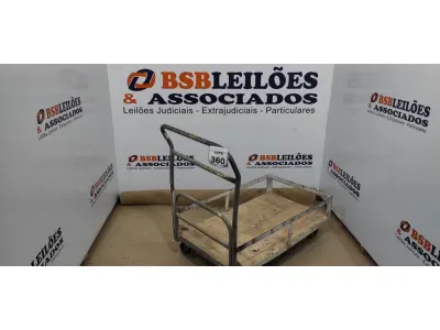 LOTE 360 - 01 CARRINHO DE TRANSPORTES DE CARGAS. (NO ESTADO) ATENÇÃO! FAZER A VISITAÇÃO ANTES DE ARREMATAR, NÃO SABEMOS SE FUNCIONA, LEILÃO NÃO TEM GARANTIA E NEM DEVOLUÇÃO, SUJEITO A POSSÍVEIS AVARIAS VISÍVEIS/OCULTAS E/OU AUSÊNCIA DE COMPONENTES.
