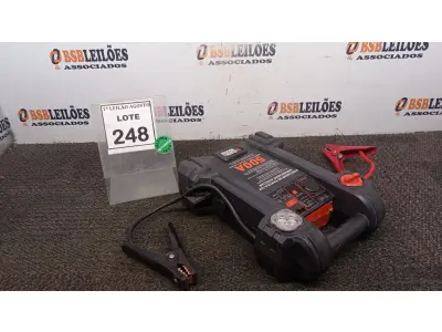 LOTE 248 - 01 AUXILIADOR DE PARTIDA 12V 500 MARCA BLACK & DECKER. (NO ESTADO) ATENÇÃO! FAZER A VISITAÇÃO ANTES DE ARREMATAR, NÃO SABEMOS SE FUNCIONA, LEILÃO NÃO TEM GARANTIA E NEM DEVOLUÇÃO, SUJEITO A POSSÍVEIS AVARIAS VISÍVEIS/OCULTAS E/OU AUSÊNCIA DE COMPONENTES.