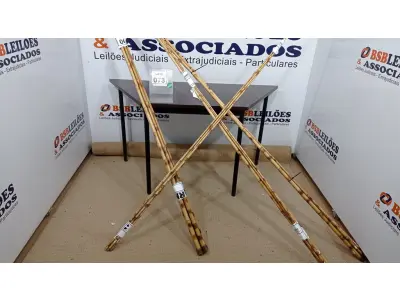 LOTE 073 - 20 VARAS DE BAMBU. (NO ESTADO) ATENÇÃO! FAZER A VISITAÇÃO ANTES DE ARREMATAR, NÃO SABEMOS SE FUNCIONA, LEILÃO NÃO TEM GARANTIA E NEM DEVOLUÇÃO, SUJEITO A POSSÍVEIS AVARIAS VISÍVEIS/OCULTAS E/OU AUSÊNCIA DE COMPONENTES.