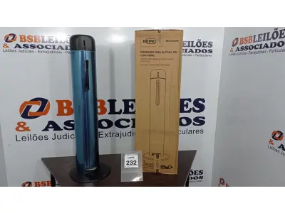 LOTE 232 - 01 DISPENSER PARA ÁLCOOL EM GEL COM PEDAL EM INOX MARCA BRINOX (NOVO). (NO ESTADO) ATENÇÃO! FAZER A VISITAÇÃO ANTES DE ARREMATAR, NÃO SABEMOS SE FUNCIONA. LEILÃO NÃO TEM GARANTIA E NEM DEVOLUÇÃO, SUJEITO A POSSÍVEIS AVARIAS VISÍVEIS/OCULTAS E/OU AUSÊNCIA DE COMPONENTES.