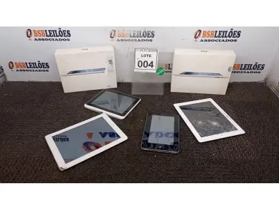 LOTE 004 - 0 IPAD’S E 02 TABLETS DE MARCAS VARIADAS. (NO ESTADO) ATENÇÃO! FAZER A VISITAÇÃO ANTES DE ARREMATAR, NÃO SABEMOS SE FUNCIONA, LEILÃO NÃO TEM GARANTIA E NEM DEVOLUÇÃO, SUJEITO A POSSÍVEIS AVARIAS VISÍVEIS/OCULTAS E/OU AUSÊNCIA DE COMPONENTES.