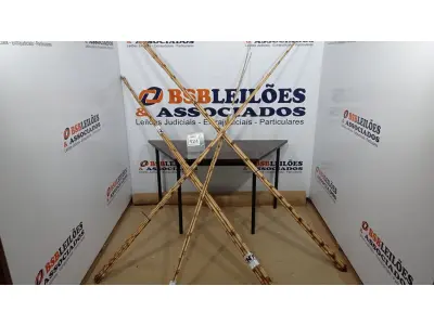 LOTE 124 - 20 VARAS DE BAMBU. (NO ESTADO) ATENÇÃO! FAZER A VISITAÇÃO ANTES DE ARREMATAR, NÃO SABEMOS SE FUNCIONA. LEILÃO NÃO TEM GARANTIA E NEM DEVOLUÇÃO, SUJEITO A POSSÍVEIS AVARIAS VISÍVEIS/OCULTAS E/OU AUSÊNCIA DE COMPONENTES.