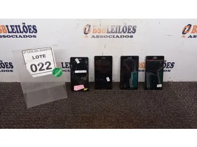 LOTE 022 - 04 CELULARE MARCA POSITIVO. (NO ESTADO) ATENÇÃO! FAZER A VISITAÇÃO ANTES DE ARREMATAR, NÃO SABEMOS SE FUNCIONA, LEILÃO NÃO TEM GARANTIA E NEM DEVOLUÇÃO, SUJEITO A POSSÍVEIS AVARIAS VISÍVEIS/OCULTAS E/OU AUSÊNCIA DE COMPONENTES.