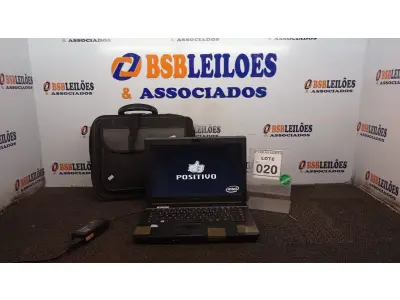 LOTE 020 - 01 NOTEBOOK COM FONTE E BOLSA MARCA POSITIVO. (NO ESTADO) ATENÇÃO! FAZER A VISITAÇÃO ANTES DE ARREMATAR, NÃO SABEMOS SE FUNCIONA, LEILÃO NÃO TEM GARANTIA E NEM DEVOLUÇÃO, SUJEITO A POSSÍVEIS AVARIAS VISÍVEIS/OCULTAS E/OU AUSÊNCIA DE COMPONENTES.