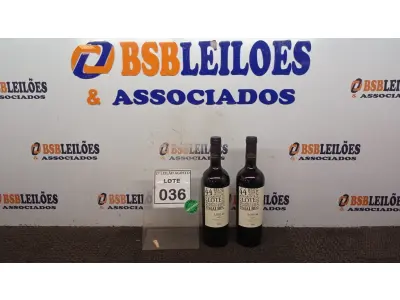 LOTE 036 - 02 GARRAFAS DE VINHO MALBEC SAFRA 2020 ARGENTINO 750ML MARCA LOTE 44. (NO ESTADO) ATENÇÃO! FAZER A VISITAÇÃO ANTES DE ARREMATAR, NÃO SABEMOS SE FUNCIONA, LEILÃO NÃO TEM GARANTIA E NEM DEVOLUÇÃO, SUJEITO A POSSÍVEIS AVARIAS VISÍVEIS/OCULTAS E/OU AUSÊNCIA DE COMPONENTES.