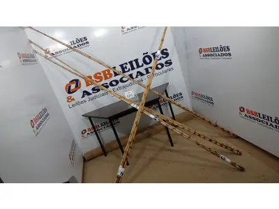 LOTE 086 - 20 VARAS DE BAMBU. (NO ESTADO) ATENÇÃO! FAZER A VISITAÇÃO ANTES DE ARREMATAR, NÃO SABEMOS SE FUNCIONA, LEILÃO NÃO TEM GARANTIA E NEM DEVOLUÇÃO, SUJEITO A POSSÍVEIS AVARIAS VISÍVEIS/OCULTAS E/OU AUSÊNCIA DE COMPONENTES.
