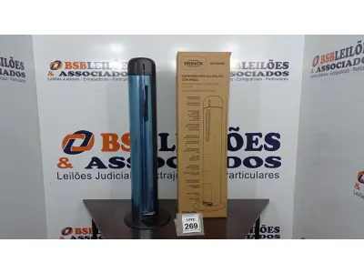 LOTE 269 - 01 DISPENSER PARA ÁLCOOL EM GEL COM PEDAL EM INOX MARCA BRINOX (NOVO). (NO ESTADO) ATENÇÃO! FAZER A VISITAÇÃO ANTES DE ARREMATAR, NÃO SABEMOS SE FUNCIONA. LEILÃO NÃO TEM GARANTIA E NEM DEVOLUÇÃO, SUJEITO A POSSÍVEIS AVARIAS VISÍVEIS/OCULTAS E/OU AUSÊNCIA DE COMPONENTES.