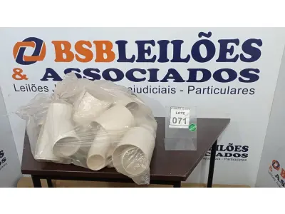 LOTE 071 - 01 LOTE COM VÁRIAS CONEXÕES PARA ESGOTO. (NO ESTADO) ATENÇÃO! FAZER A VISITAÇÃO ANTES DE ARREMATAR, NÃO SABEMOS SE FUNCIONA, LEILÃO NÃO TEM GARANTIA E NEM DEVOLUÇÃO, SUJEITO A POSSÍVEIS AVARIAS VISÍVEIS/OCULTAS E/OU AUSÊNCIA DE COMPONENTES.
