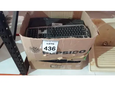 LOTE 436 - 01 LOTE COM GRANDE QUANTIDADE DE TECLADOS PARA PC MODELOS DIVERSOS. (NO ESTADO) ATENÇÃO! FAZER A VISITAÇÃO ANTES DE ARREMATAR, NÃO SABEMOS SE FUNCIONA, LEILÃO NÃO TEM GARANTIA E NEM DEVOLUÇÃO, SUJEITO A POSSÍVEIS AVARIAS VISÍVEIS/OCULTAS E/OU AUSÊNCIA DE COMPONENTES.