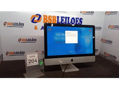 LOTE 204 - 01 IMAC  APPLE. (NO ESTADO) ATENÇÃO! FAZER A VISITAÇÃO ANTES DE ARREMATAR, NÃO SABEMOS SE FUNCIONA, LEILÃO NÃO TEM GARANTIA E NEM DEVOLUÇÃO, SUJEITO A POSSÍVEIS AVARIAS VISÍVEIS/OCULTAS E/OU AUSÊNCIA DE COMPONENTES.