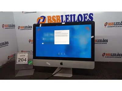 LOTE 204 - 01 IMAC  APPLE. (NO ESTADO) ATENÇÃO! FAZER A VISITAÇÃO ANTES DE ARREMATAR, NÃO SABEMOS SE FUNCIONA, LEILÃO NÃO TEM GARANTIA E NEM DEVOLUÇÃO, SUJEITO A POSSÍVEIS AVARIAS VISÍVEIS/OCULTAS E/OU AUSÊNCIA DE COMPONENTES.
