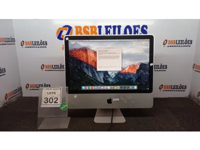 LOTE 302 - 01 IMAC  APPLE. (NO ESTADO) ATENÇÃO! FAZER A VISITAÇÃO ANTES DE ARREMATAR, NÃO SABEMOS SE FUNCIONA, LEILÃO NÃO TEM GARANTIA E NEM DEVOLUÇÃO, SUJEITO A POSSÍVEIS AVARIAS VISÍVEIS/OCULTAS E/OU AUSÊNCIA DE COMPONENTES.