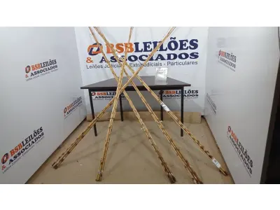 LOTE 382 - 20 VARAS DE BAMBU. (NO ESTADO) ATENÇÃO! FAZER A VISITAÇÃO ANTES DE ARREMATAR, NÃO SABEMOS SE FUNCIONA. LEILÃO NÃO TEM GARANTIA E NEM DEVOLUÇÃO, SUJEITO A POSSÍVEIS AVARIAS VISÍVEIS/OCULTAS E/OU AUSÊNCIA DE COMPONENTES.
