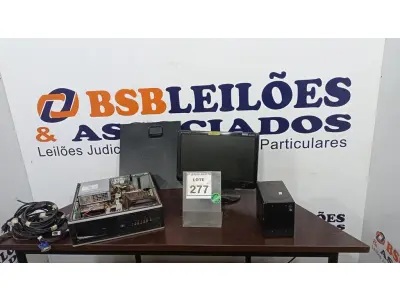 LOTE 277 - 01 CPU, 01 MONITOR E 01 ESTABILIZADOR. (NO ESTADO) ATENÇÃO! FAZER A VISITAÇÃO ANTES DE ARREMATAR, NÃO SABEMOS SE FUNCIONA. LEILÃO NÃO TEM GARANTIA E NEM DEVOLUÇÃO, SUJEITO A POSSÍVEIS AVARIAS VISÍVEIS/OCULTAS E/OU AUSÊNCIA DE COMPONENTES.
