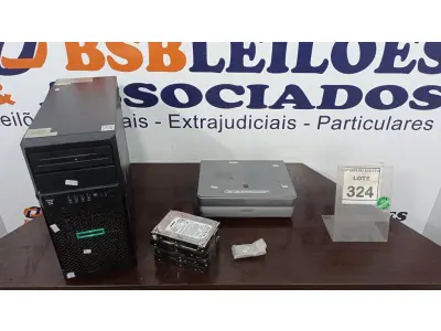 LOTE 324 - 01 SERVIDOR HP DR ML30 G9, 04 HDS, 01 PROJETOR SONY E 02 PROCESSADORES PARA PC. (NO ESTADO) ATENÇÃO! FAZER A VISITAÇÃO ANTES DE ARREMATAR, NÃO SABEMOS SE FUNCIONA. LEILÃO NÃO TEM GARANTIA E NEM DEVOLUÇÃO, SUJEITO A POSSÍVEIS AVARIAS VISÍVEIS/OCULTAS E/OU AUSÊNCIA DE COMPONENTES.