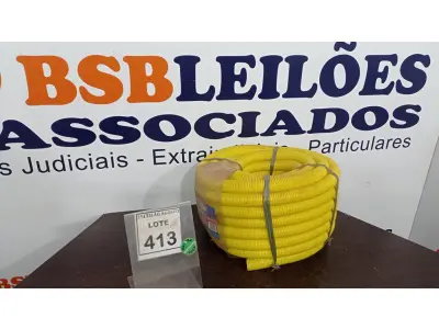 LOTE 413 - 01 ROLO DE ELETRODUTO CORRUGADO AMARELO. (NO ESTADO) ATENÇÃO! FAZER A VISITAÇÃO ANTES DE ARREMATAR, NÃO SABEMOS SE FUNCIONA. LEILÃO NÃO TEM GARANTIA E NEM DEVOLUÇÃO, SUJEITO A POSSÍVEIS AVARIAS VISÍVEIS/OCULTAS E/OU AUSÊNCIA DE COMPONENTES.