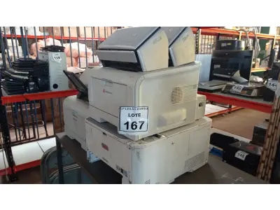 LOTE 167 - 03 IMPRESSORAS E 02 SCANNERS DE MARCAS E MODELOS VARIADOS. (NO ESTADO) ATENÇÃO! FAZER A VISITAÇÃO ANTES DE ARREMATAR, NÃO SABEMOS SE FUNCIONA. LEILÃO NÃO TEM GARANTIA E NEM DEVOLUÇÃO, SUJEITO A POSSÍVEIS AVARIAS VISÍVEIS/OCULTAS E/OU AUSÊNCIA DE COMPONENTES.