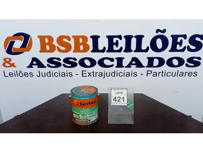 LOTE 421 - 01 LATA DE TINTA ESMALTE DE 3,6L NA COR BRILHANTE VERMELHO MARCA SUVINIL. (NO ESTADO) ATENÇÃO! FAZER A VISITAÇÃO ANTES DE ARREMATAR, NÃO SABEMOS SE FUNCIONA. LEILÃO NÃO TEM GARANTIA E NEM DEVOLUÇÃO, SUJEITO A POSSÍVEIS AVARIAS VISÍVEIS/OCULTAS E/OU AUSÊNCIA DE COMPONENTES.