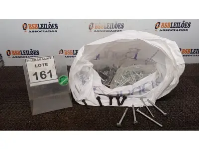 LOTE 161 - 01 ROLO DE FIO COAXIAL E GRANDE QUANTIDADE DE PARAFUSOS DIVERSOS. (NO ESTADO) ATENÇÃO! FAZER A VISITAÇÃO ANTES DE ARREMATAR, NÃO SABEMOS SE FUNCIONA. LEILÃO NÃO TEM GARANTIA E NEM DEVOLUÇÃO, SUJEITO A POSSÍVEIS AVARIAS VISÍVEIS/OCULTAS E/OU AUSÊNCIA DE COMPONENTES.
