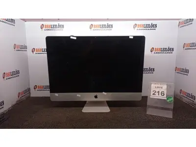 LOTE 216 - 01 IMAC APPLE. (NO ESTADO) ATENÇÃO! FAZER A VISITAÇÃO ANTES DE ARREMATAR, NÃO SABEMOS SE FUNCIONA, LEILÃO NÃO TEM GARANTIA E NEM DEVOLUÇÃO, SUJEITO A POSSÍVEIS AVARIAS VISÍVEIS/OCULTAS E/OU AUSÊNCIA DE COMPONENTES.